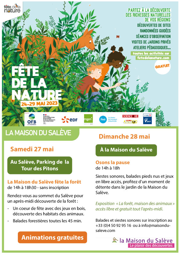 Affiche fête de la nature 2023